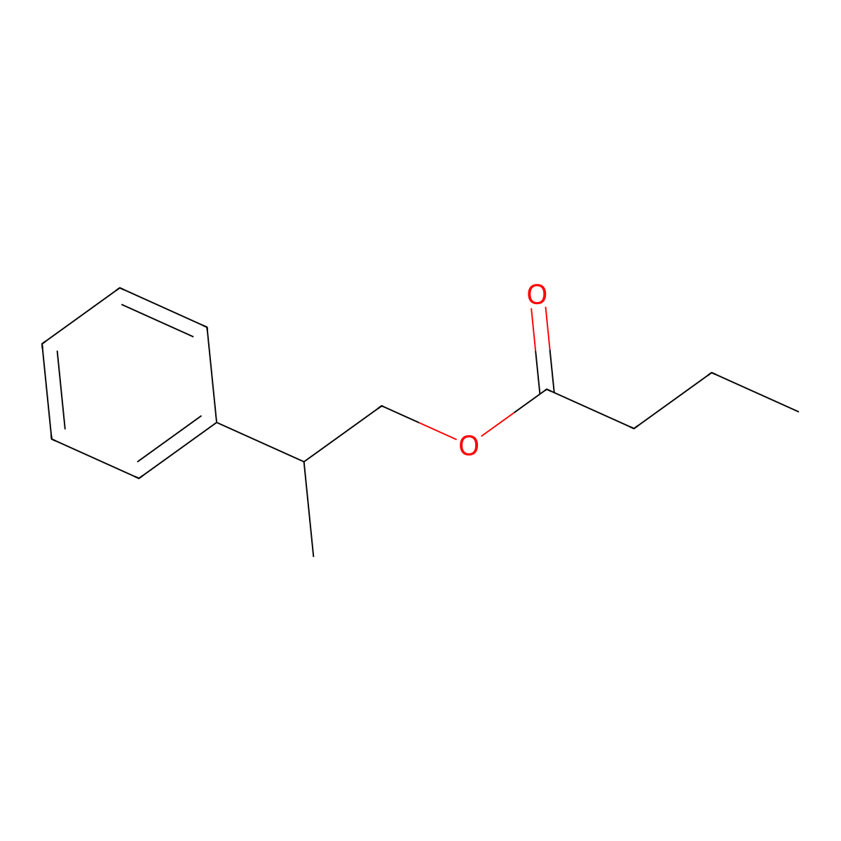 2-Phenylpropyl butyrate molecular structure, CAS 80866-83-7