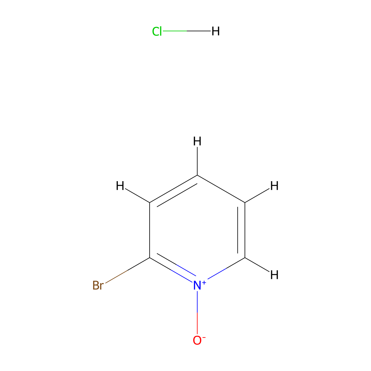 2-Bromopyridine 1-oxide hydrochloride molecular structure, CAS 80866-91-7