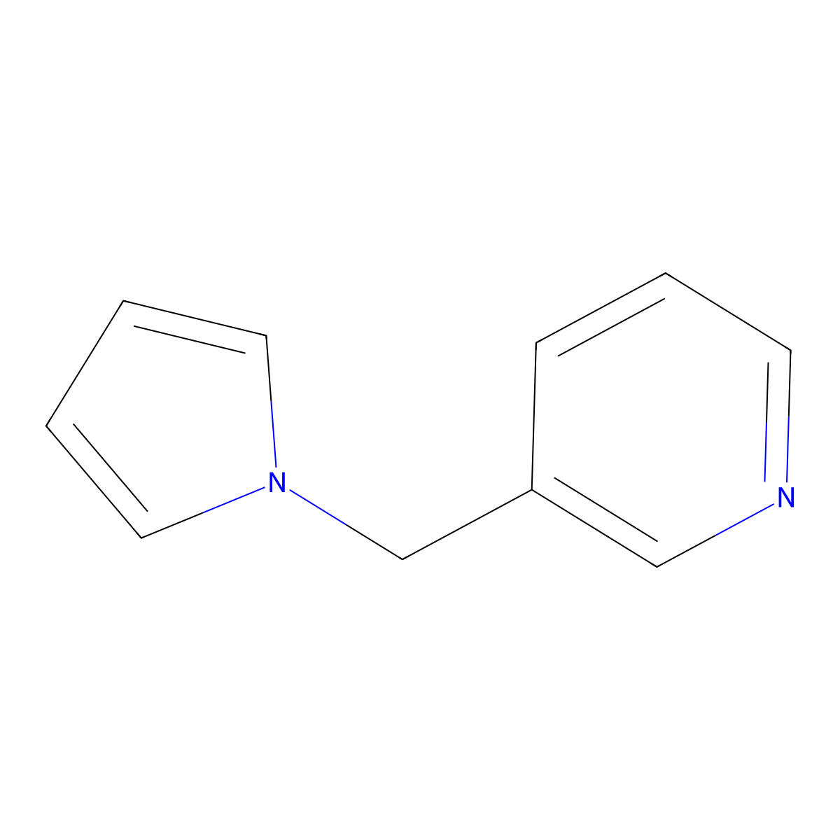 3-(1H-pyrrol-1-ylmethyl)pyridine molecular structure, CAS 80866-95-1