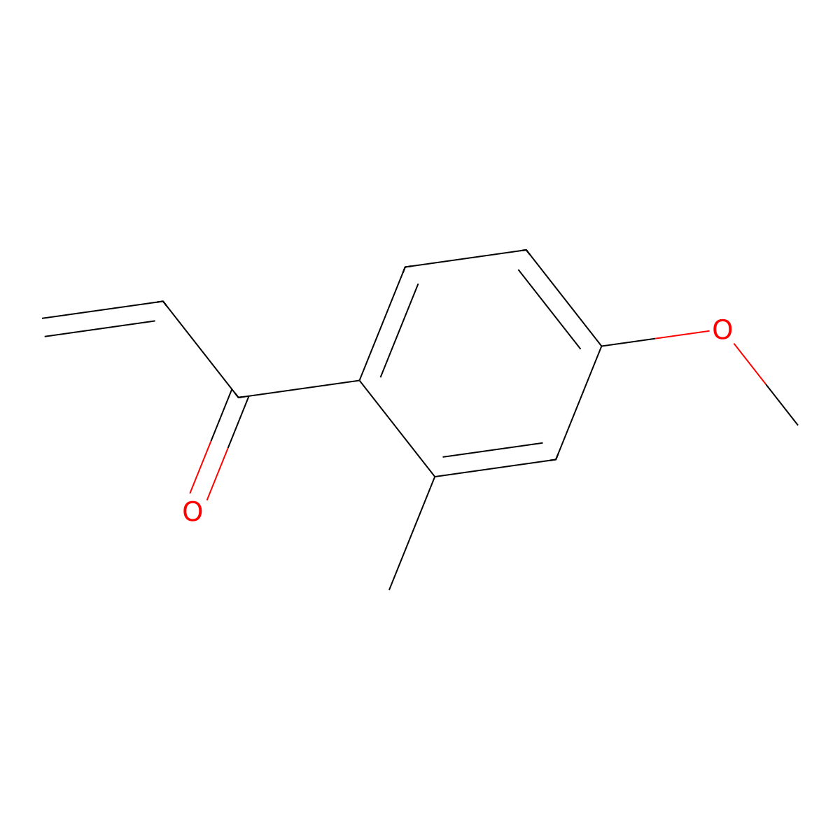 1-(4-Methoxy-2-methylphenyl)prop-2-en-1-one molecular structure, CAS 80868-66-2