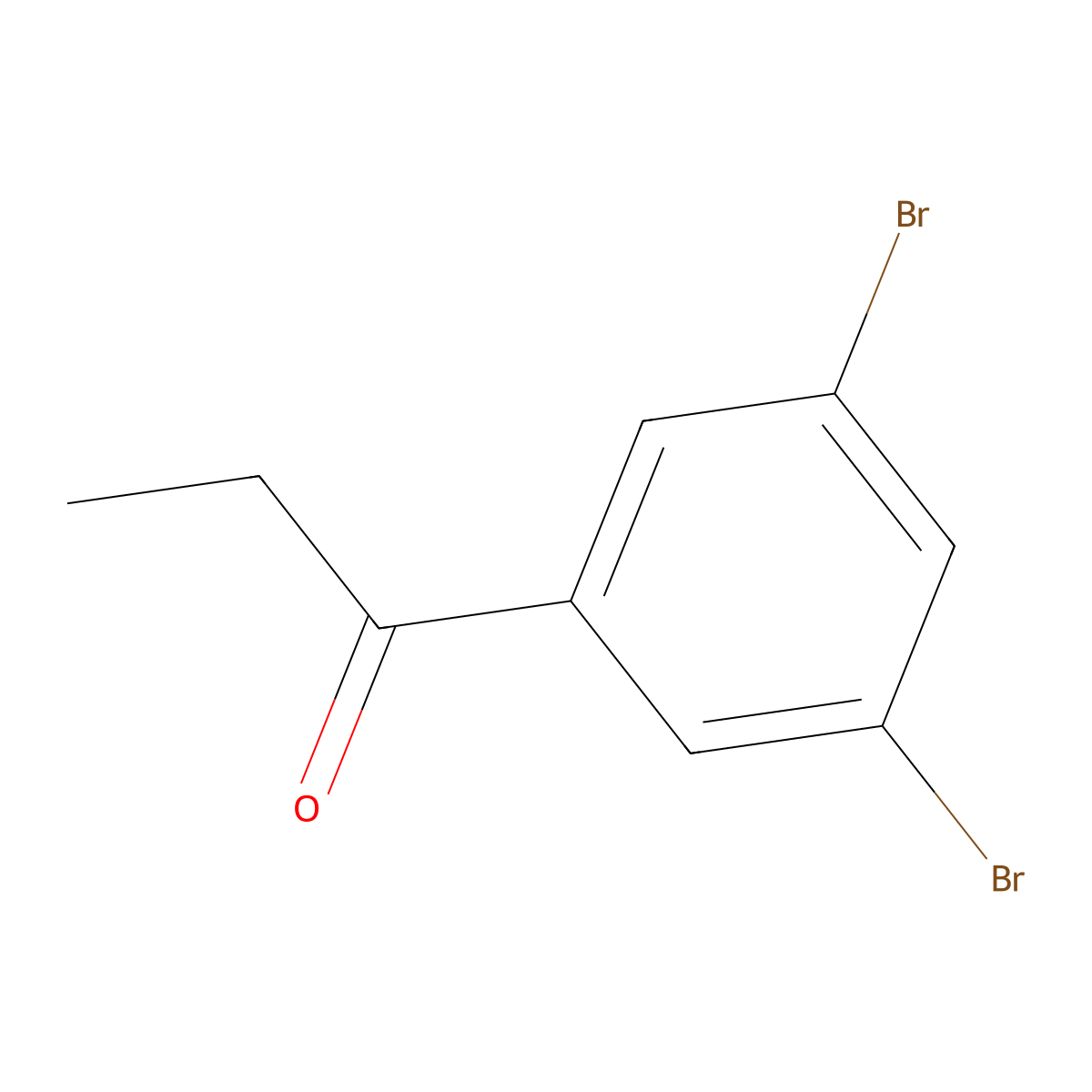 1-(3,5-Dibromophenyl)-1-propanone molecular structure, CAS 80868-88-8