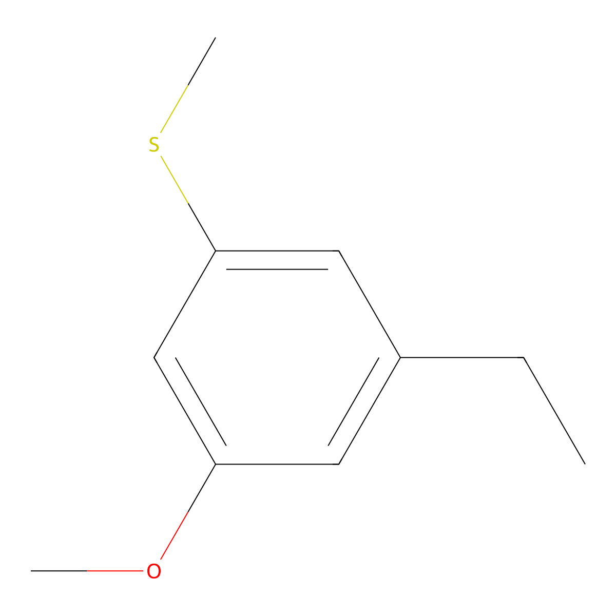(3-Ethyl-5-methoxyphenyl)(methyl)sulfane molecular structure, CAS 80868-93-5