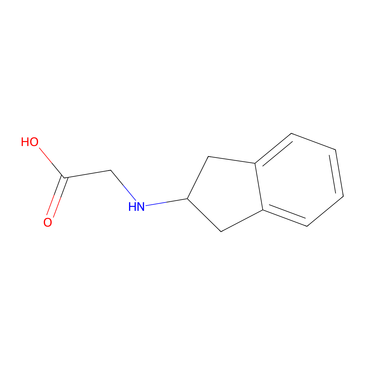 2-Indanylglycine molecular structure, CAS 80871-70-1