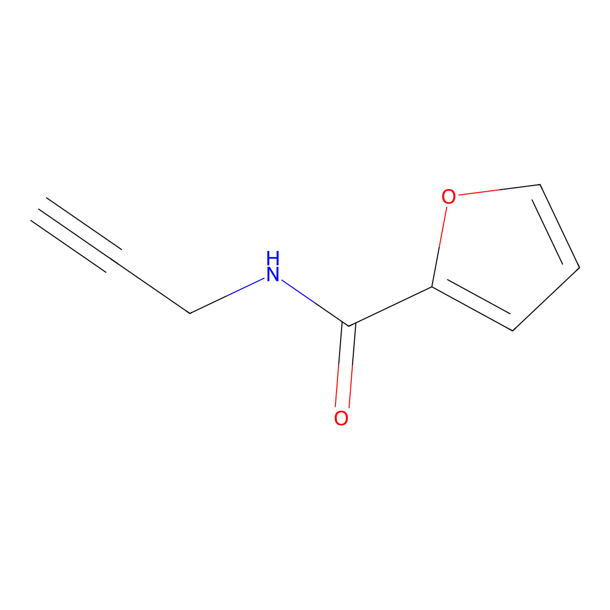 N-Propargylfuran-2-carboxamide molecular structure, CAS 808737-39-5
