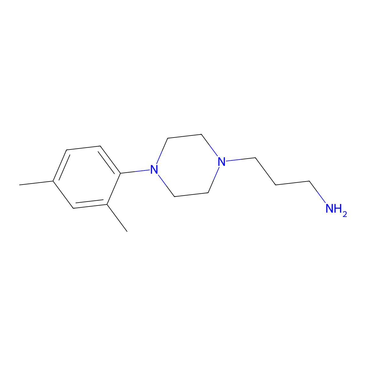 {3-[4-(2,4-Dimethylphenyl)piperazin-1-yl]propyl}amine molecular structure, CAS 808739-18-6