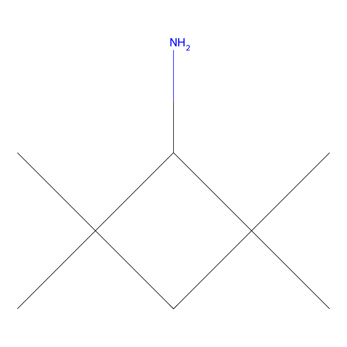 2,2,4,4-Tetramethylcyclobutan-1-amine molecular structure, CAS 80874-89-1