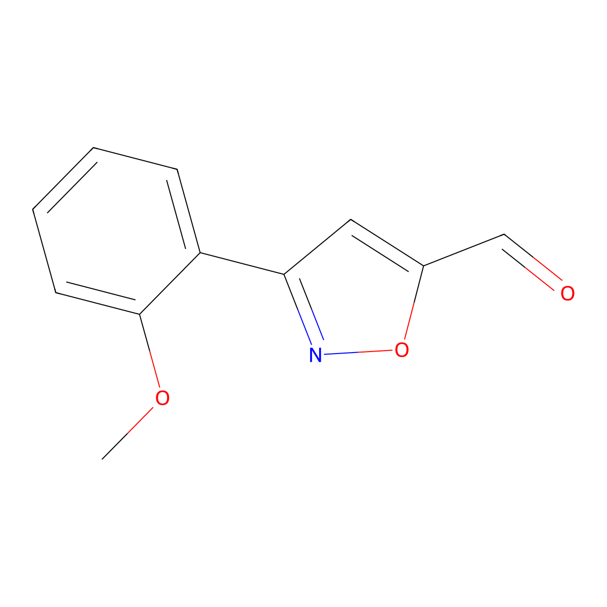 3-(2-Methoxyphenyl)Isoxazole-5-Carbaldehyde molecular structure, CAS 808740-33-2
