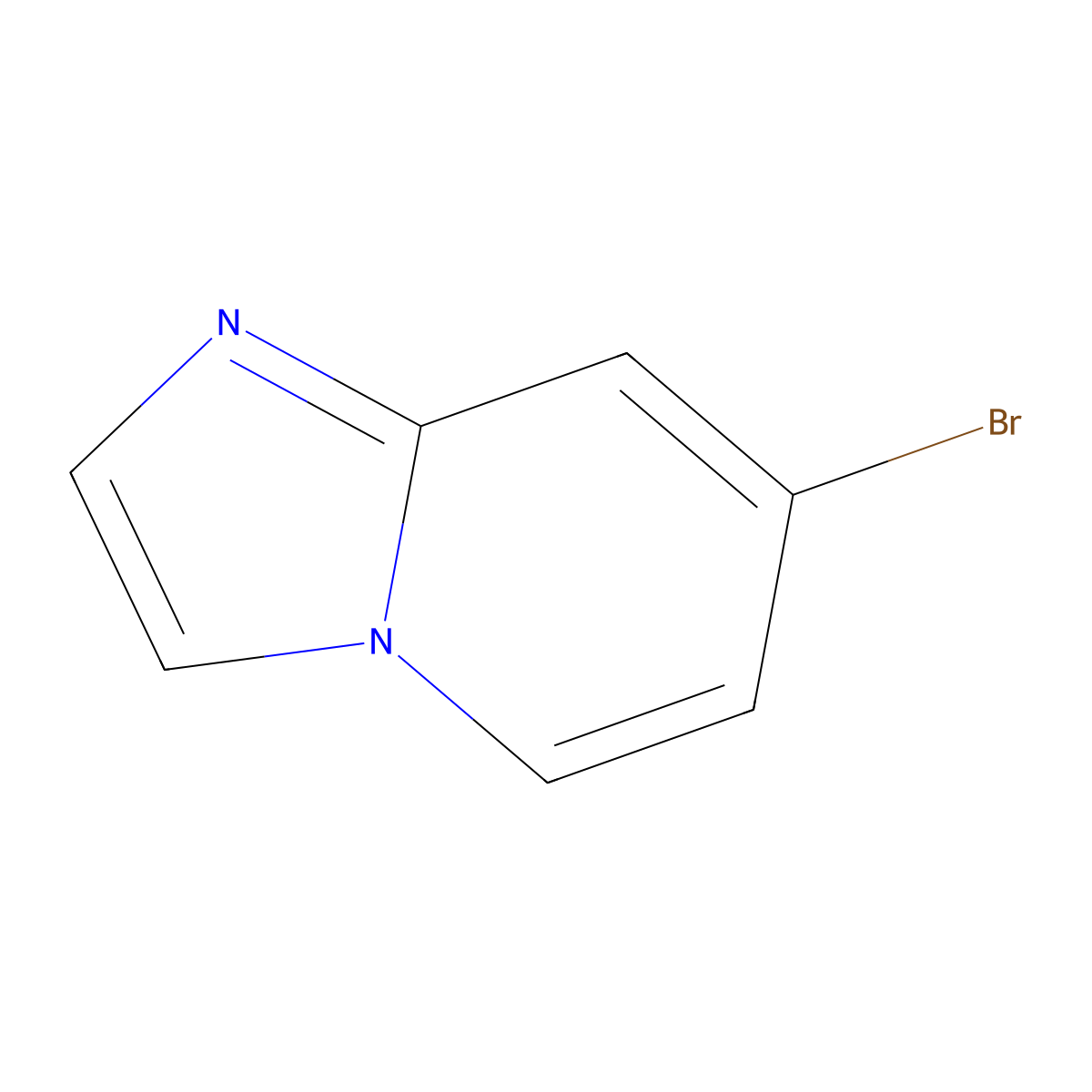 7-Bromoimidazo(1,2-a)pyridine molecular structure, CAS 808744-34-5
