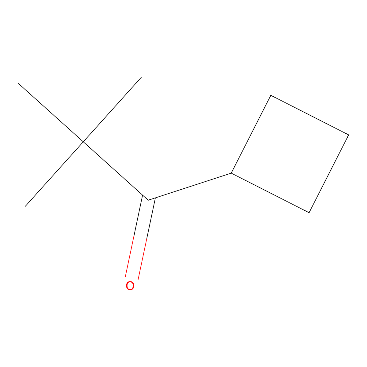 1-Cyclobutyl-2,2-dimethylpropan-1-one molecular structure, CAS 80875-33-8
