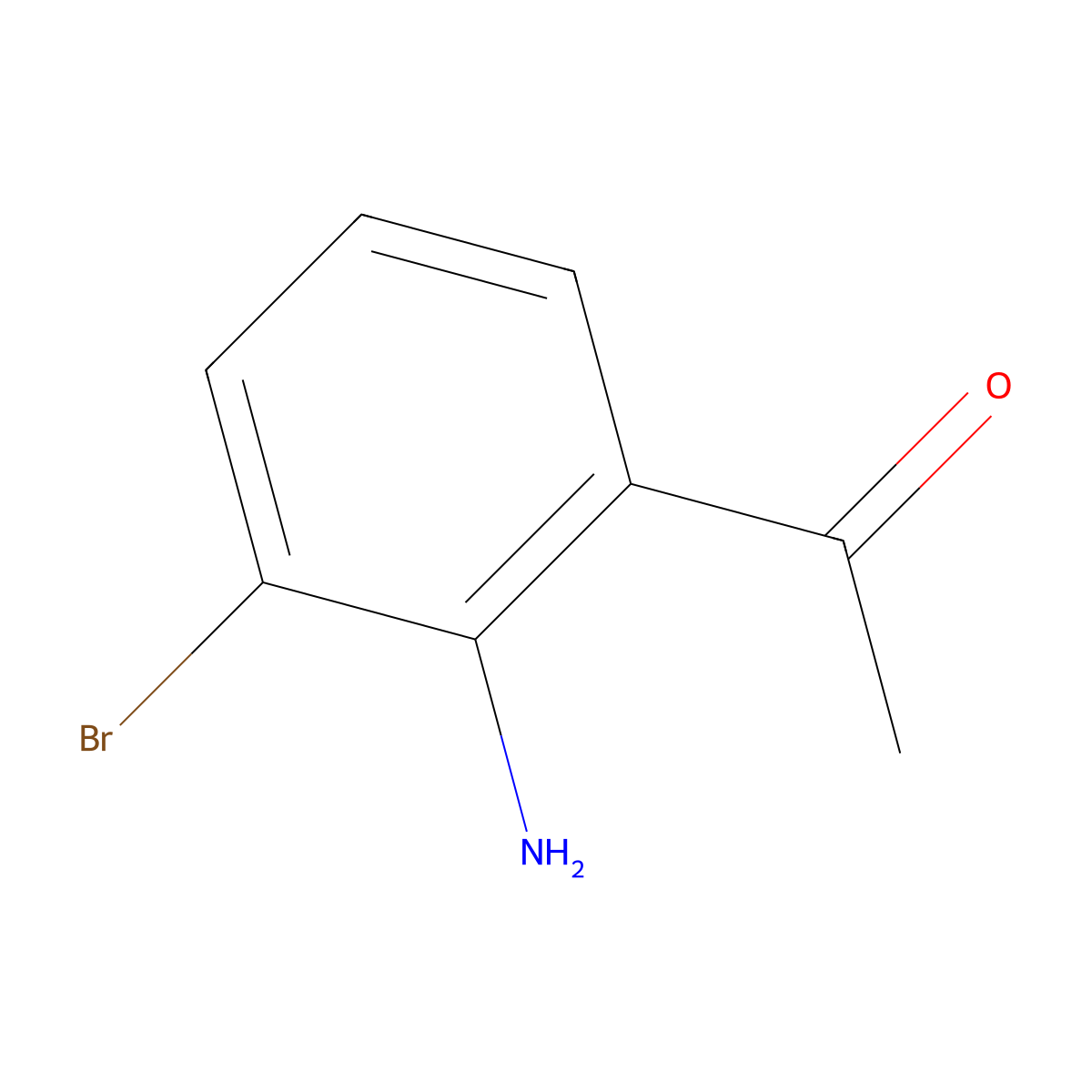 1-(2-Amino-3-bromophenyl)ethanone molecular structure, CAS 808760-02-3