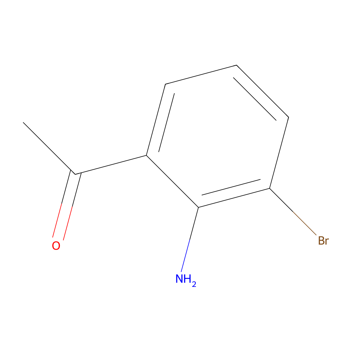 1-(2-Amino-3-bromophenyl)ethanone molecular structure, CAS 808760-02-3
