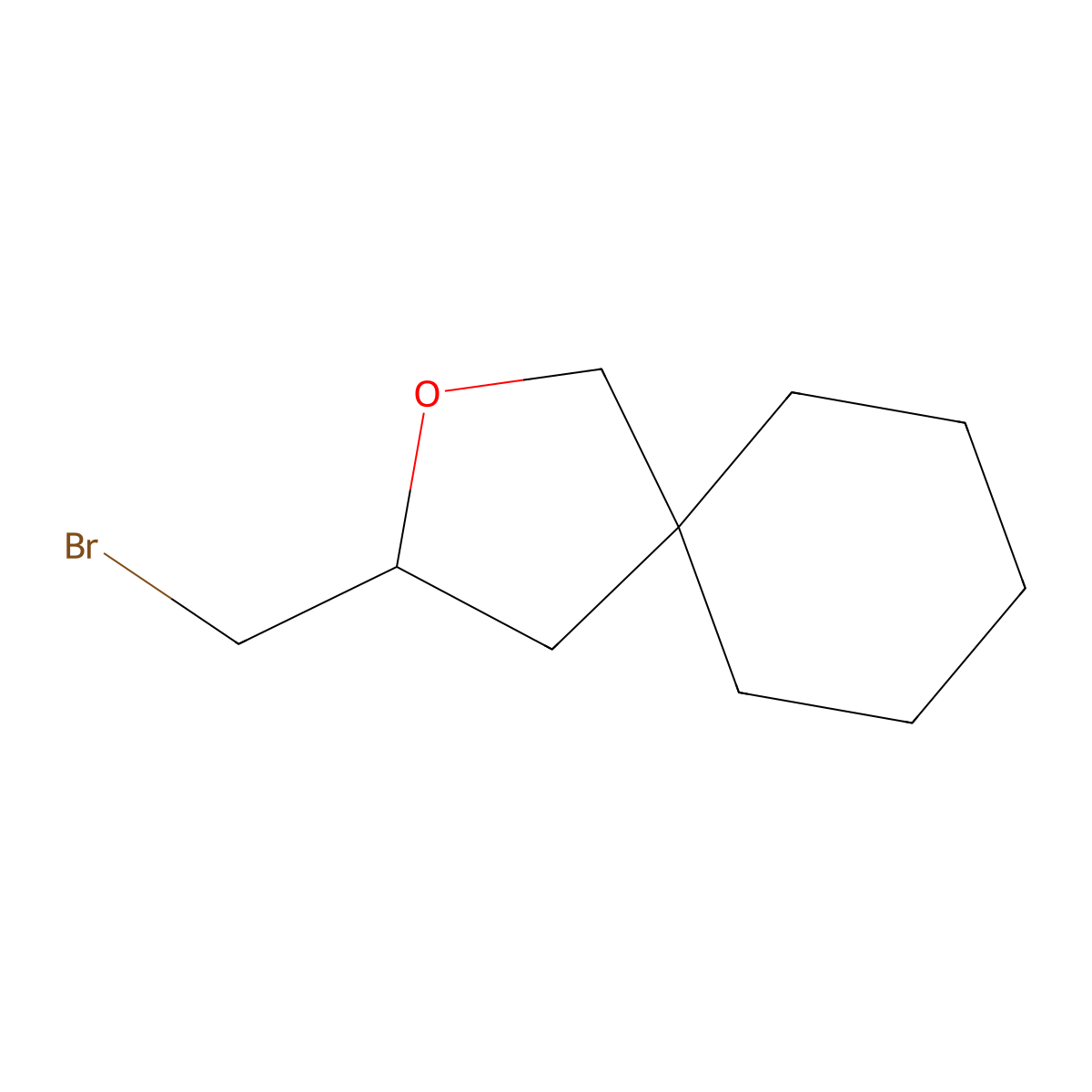 3-(Bromomethyl)-2-oxaspiro(4.5)decane molecular structure, CAS 808763-09-9