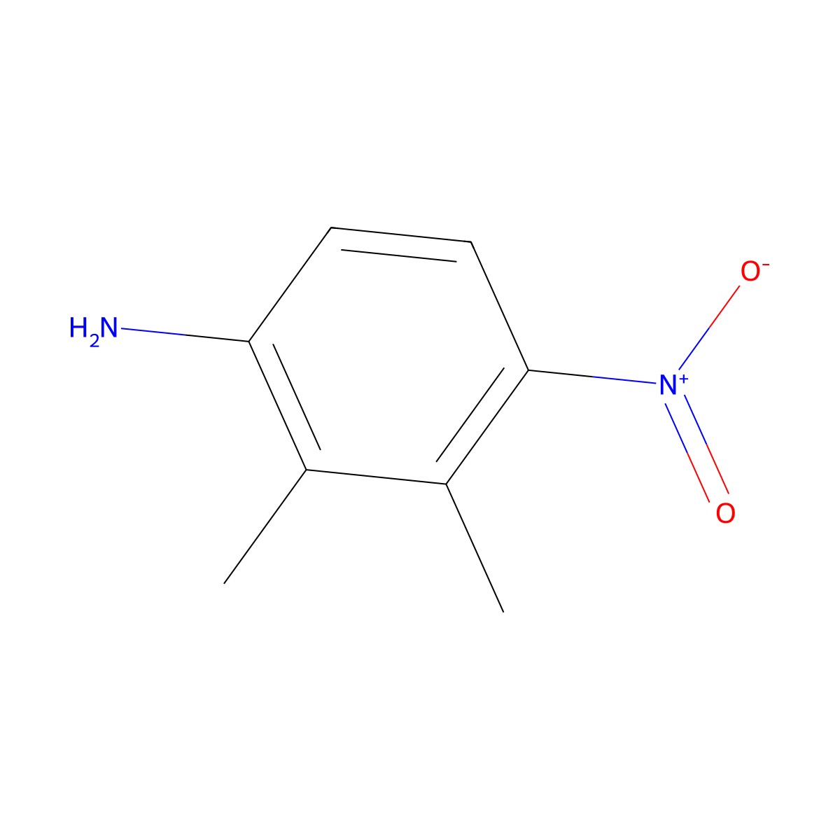 2,3-Dimethyl-4-nitroaniline molecular structure, CAS 80879-86-3