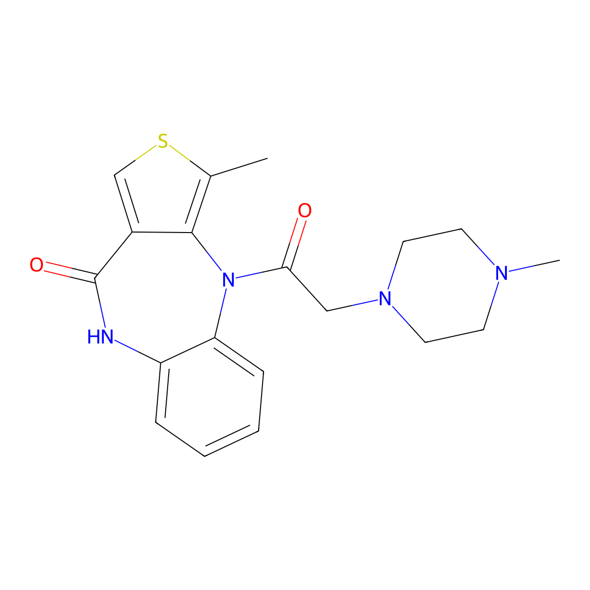 Telenzepine molecular structure, CAS 80880-90-6