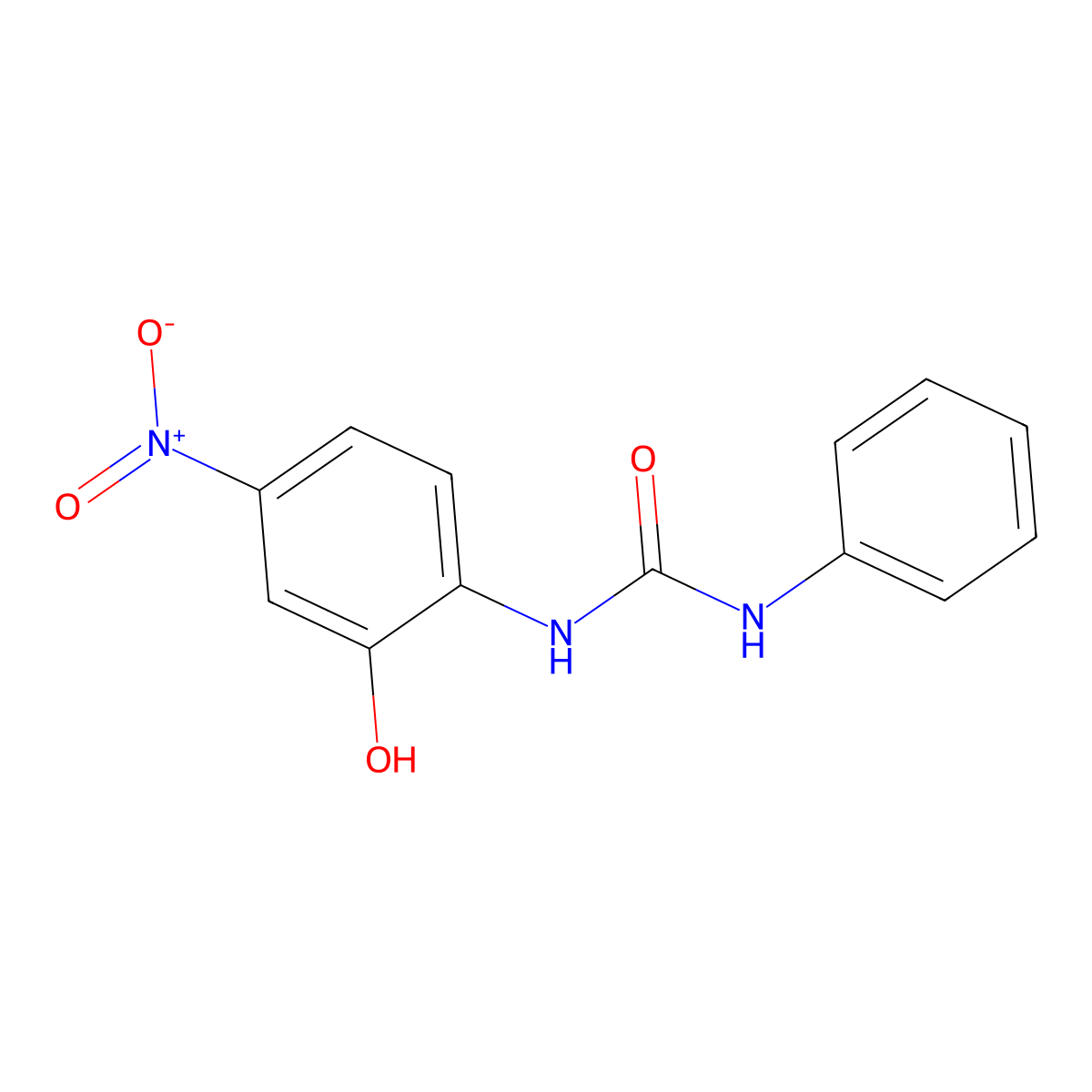 1-(2-Hydroxy-4-nitrophenyl)-3-phenylurea molecular structure, CAS 80883-76-7