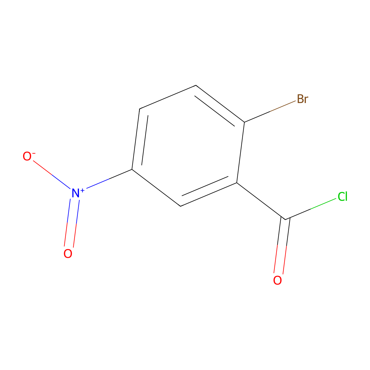2-Bromo-5-nitrobenzoyl chloride molecular structure, CAS 80887-01-0