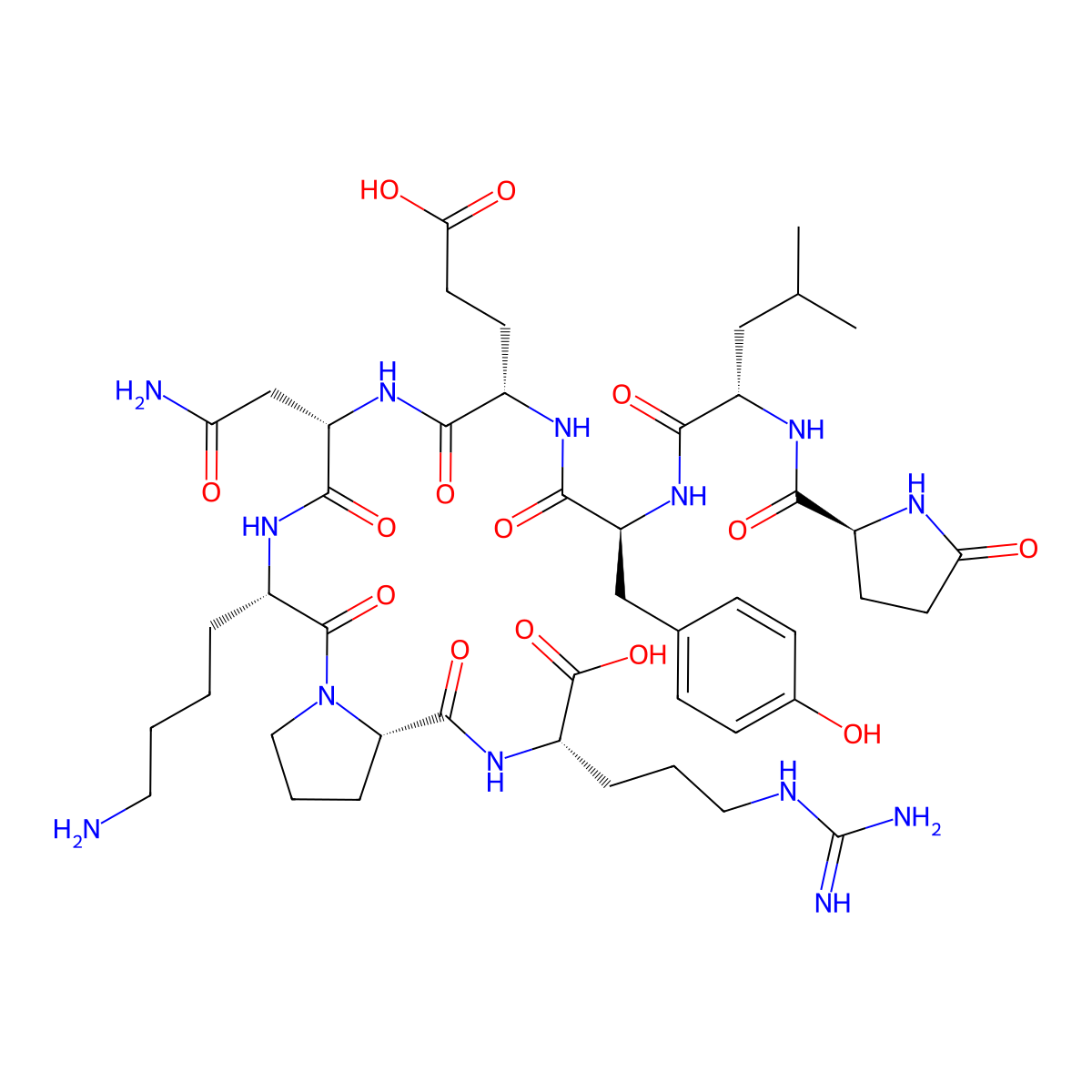 Neurotensin (1-8) molecular structure, CAS 80887-44-1