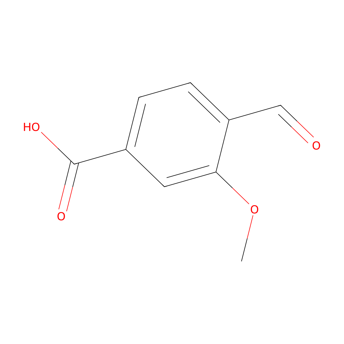 4-Formyl-3-methoxybenzoic acid molecular structure, CAS 80893-99-8