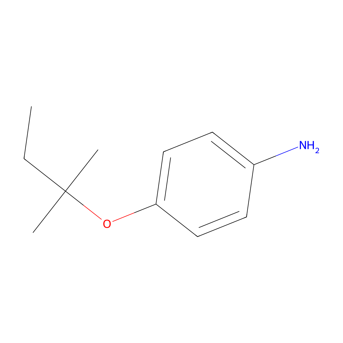 4-[(2-Methylbutan-2-yl)oxy]aniline molecular structure, CAS 80897-14-9