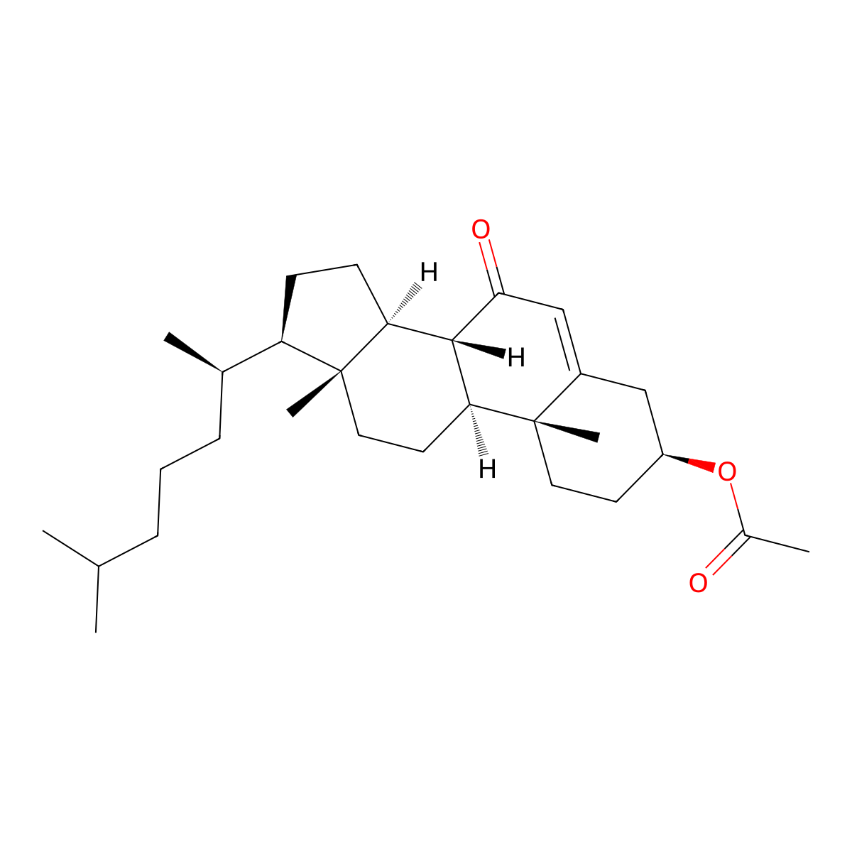 7-Oxocholesteryl acetate molecular structure, CAS 809-51-8