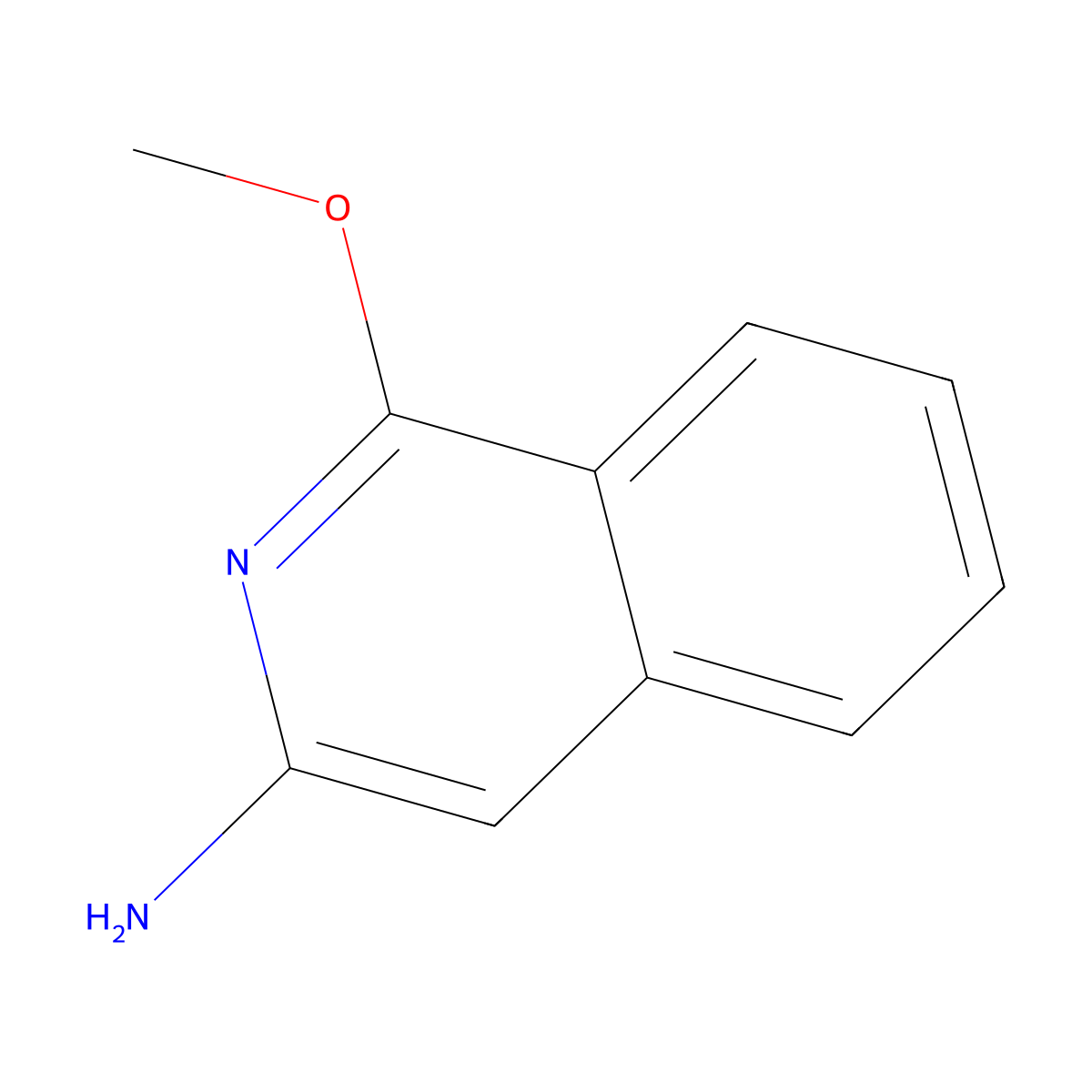 1-Methoxyisoquinolin-3-amine molecular structure, CAS 80900-33-0