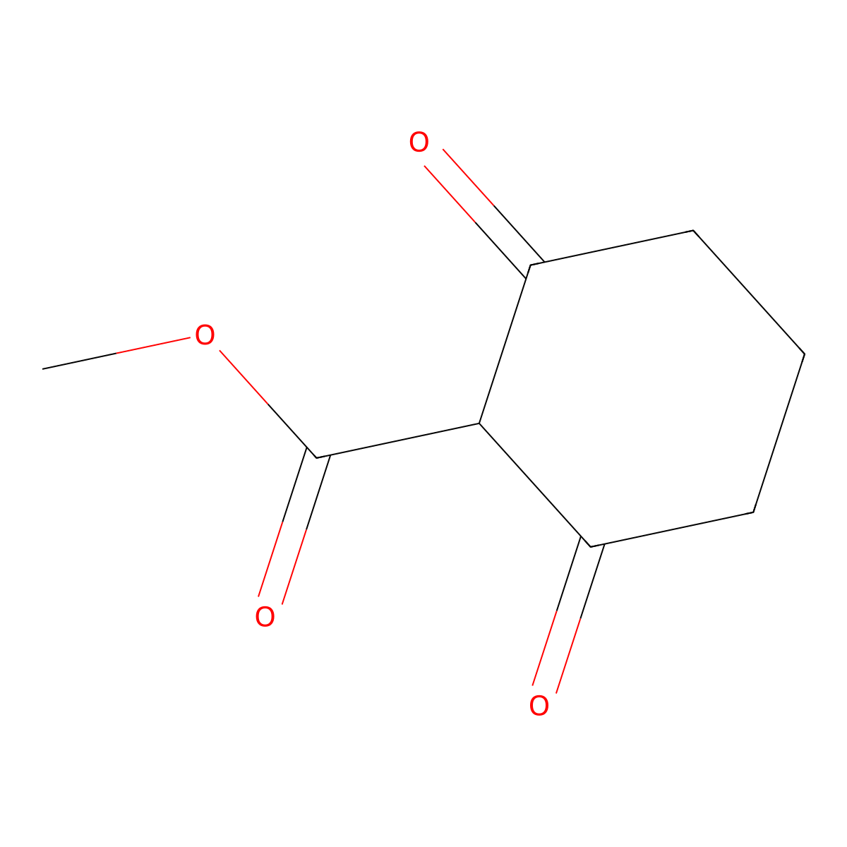 Methyl 2,6-dioxocyclohexane-1-carboxylate molecular structure, CAS 80900-69-2