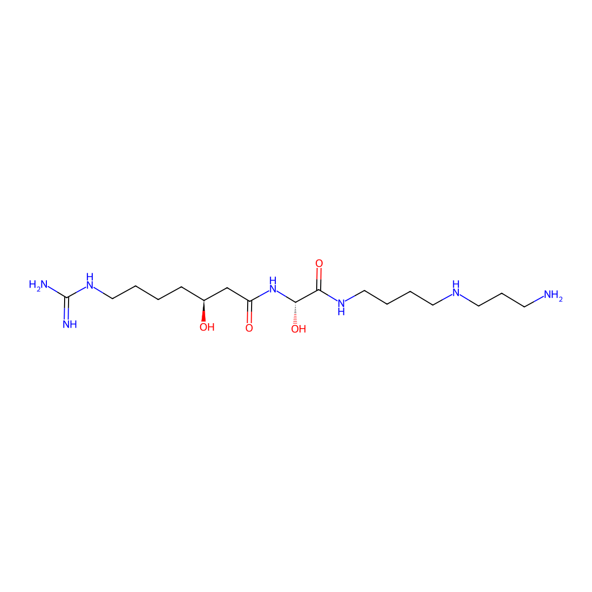 Spergualin molecular structure, CAS 80902-43-8