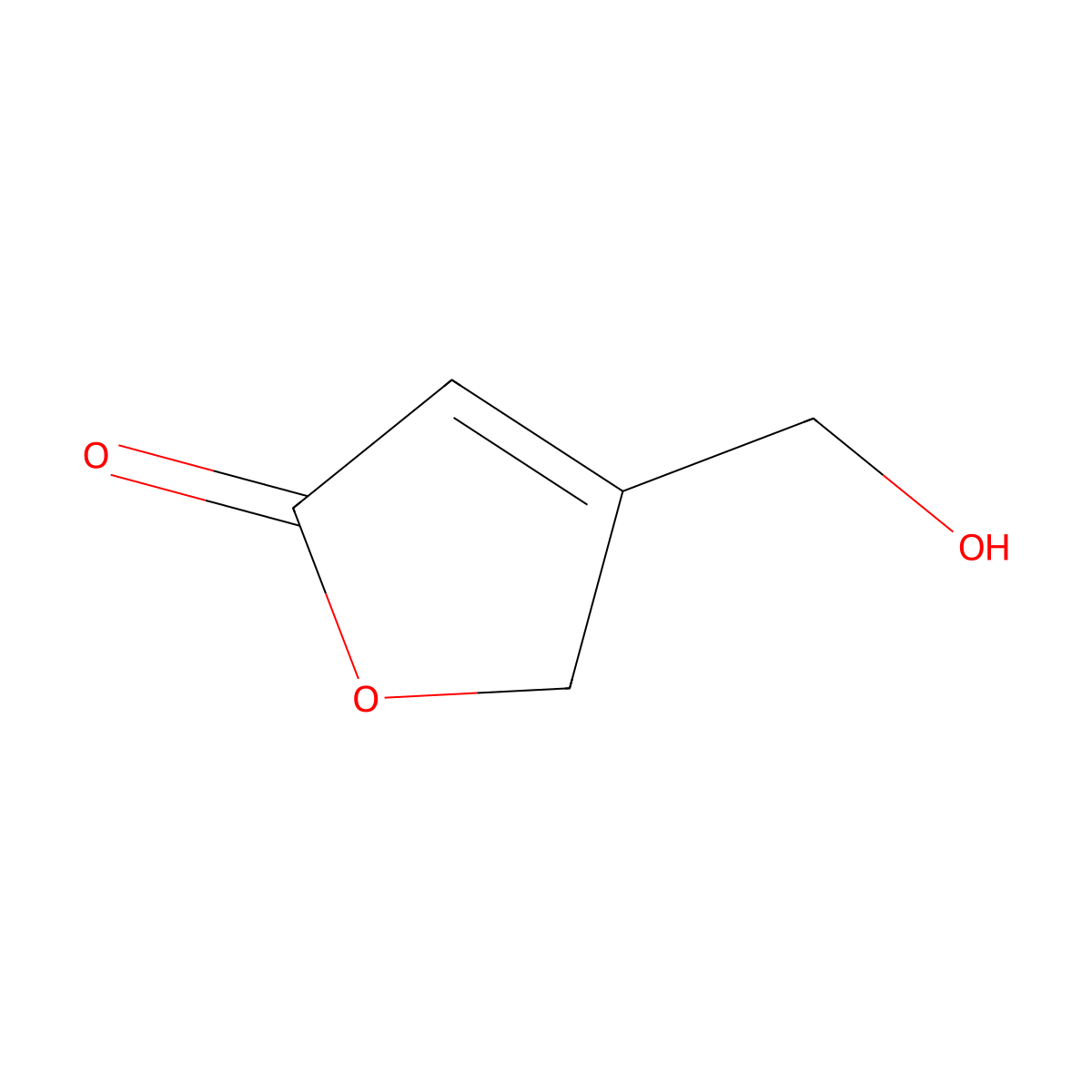4-(Hydroxymethyl)-2,5-dihydrofuran-2-one molecular structure, CAS 80904-75-2