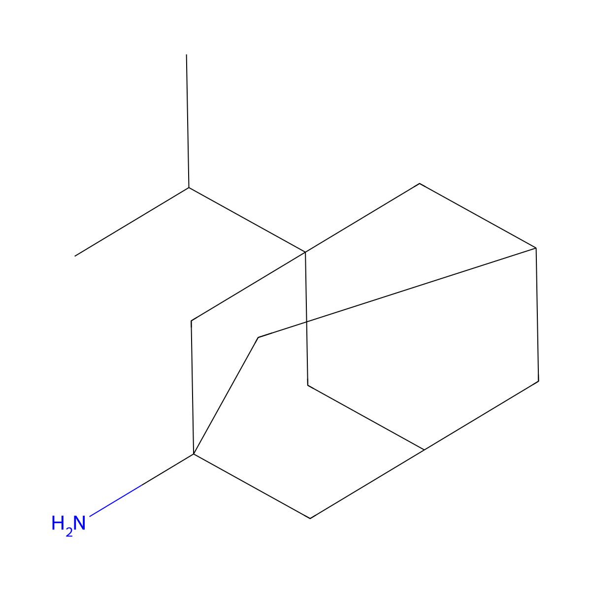 (3-Isopropyl-1-adamantyl)amine molecular structure, CAS 80904-86-5