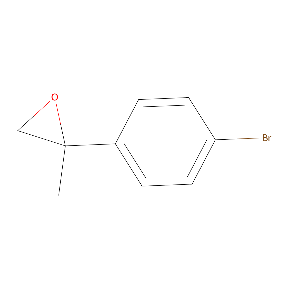 2-(4-Bromophenyl)-2-methyloxirane molecular structure, CAS 80909-78-0