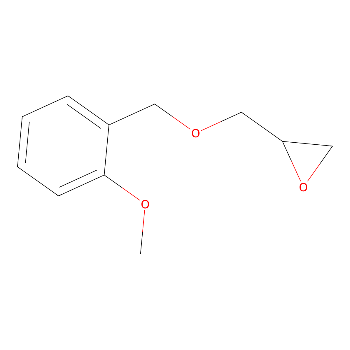 2-{[(2-Methoxybenzyl)oxy]methyl}oxirane molecular structure, CAS 80909-99-5