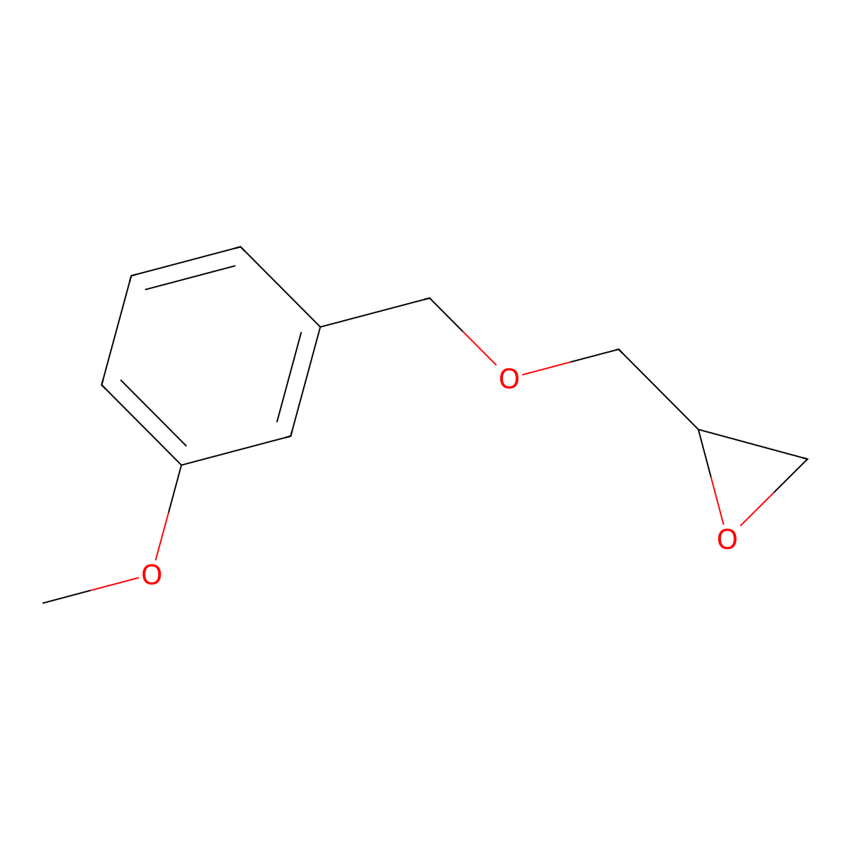 2-(((3-Methoxyphenyl)methoxy)methyl)oxirane molecular structure, CAS 80910-00-5