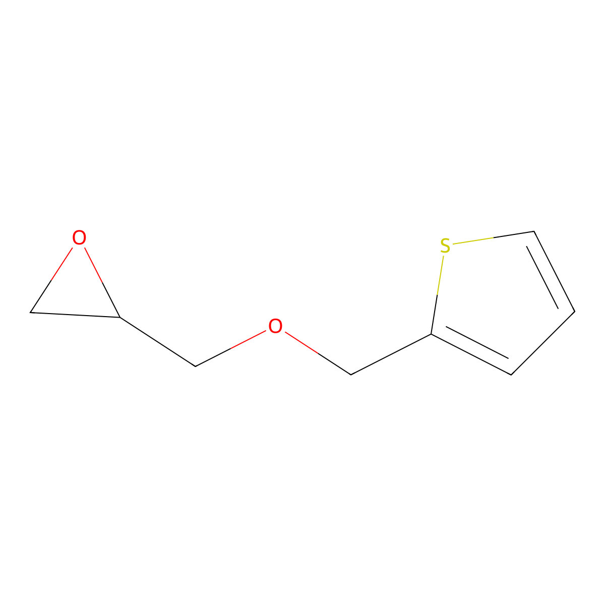 2-[(Thien-2-ylmethoxy)methyl]oxirane molecular structure, CAS 80910-06-1