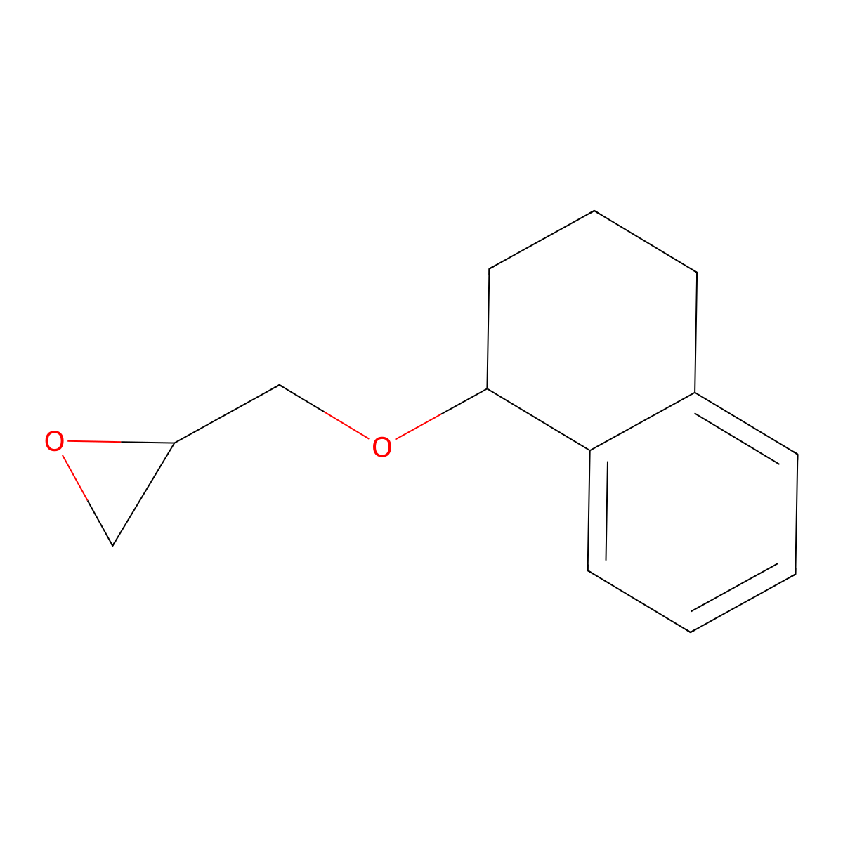 2-[(1,2,3,4-Tetrahydronaphthalen-1-yloxy)methyl]oxirane molecular structure, CAS 80910-10-7