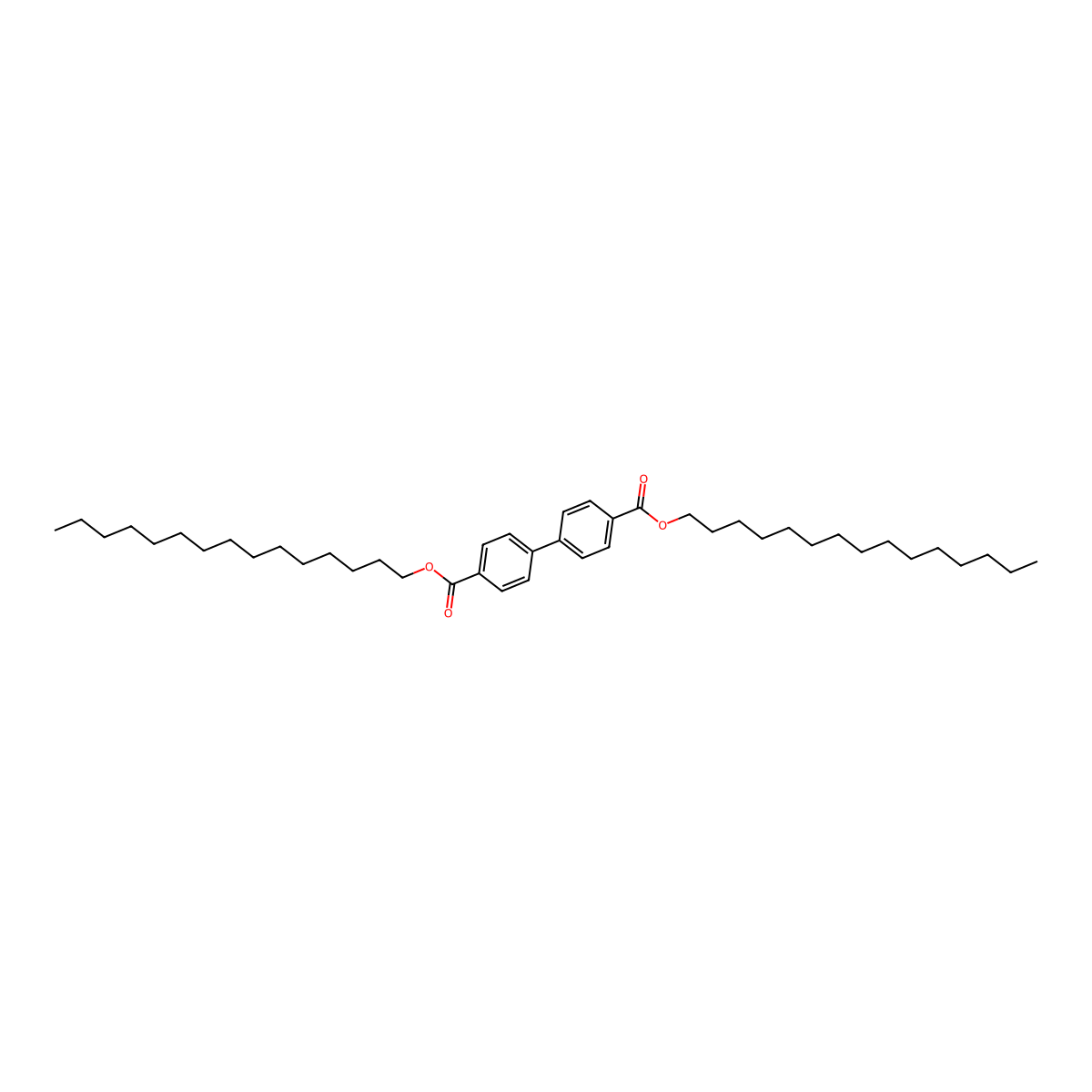 Dipentadecyl [1,1'-biphenyl]-4,4'-dicarboxylate molecular structure, CAS 80911-53-1