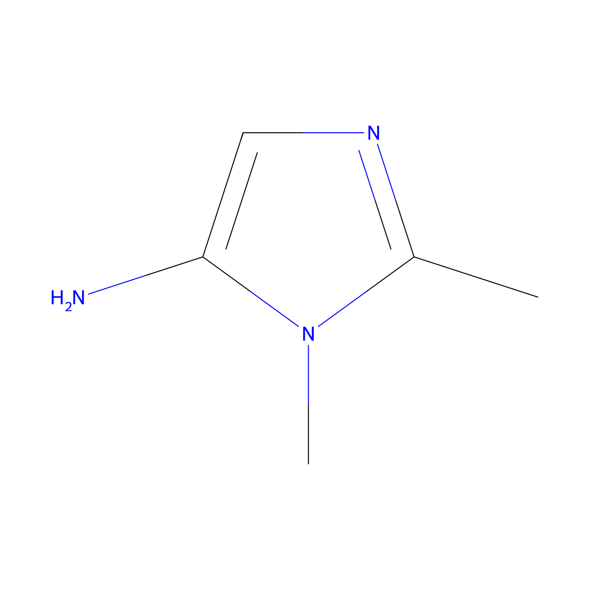 5-Amino-1,2-dimethylimidazole molecular structure, CAS 80912-09-0