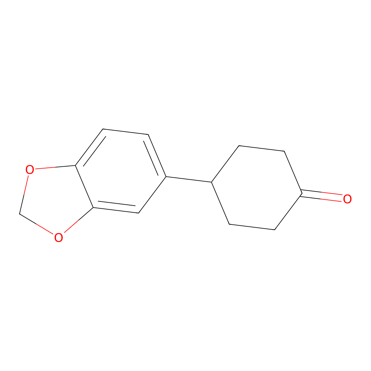 4-(Benzo[D][1,3]dioxol-5-YL)cyclohexanone molecular structure, CAS 80912-60-3