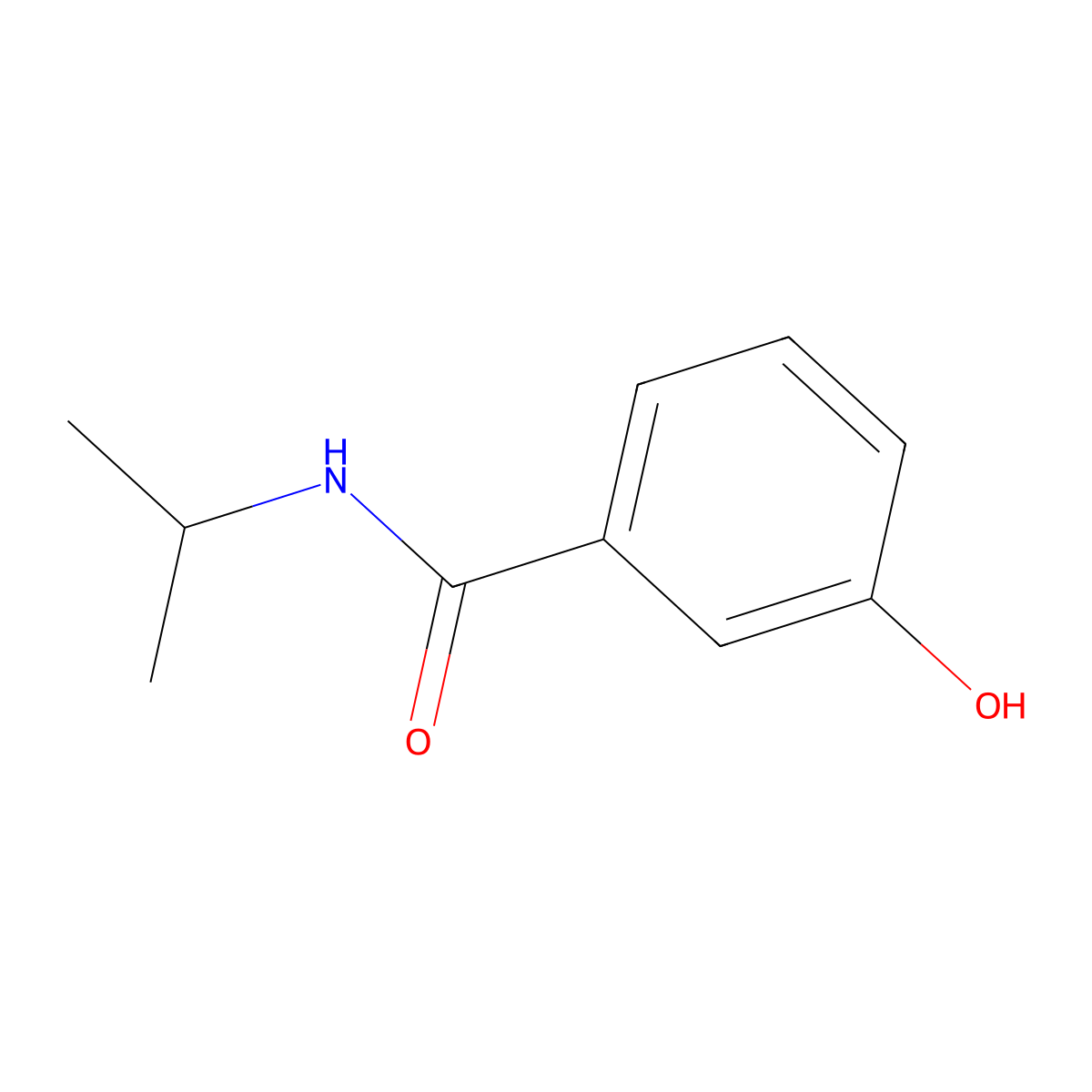 3-Hydroxy-n-(propan-2-yl)benzamide molecular structure, CAS 80917-40-4