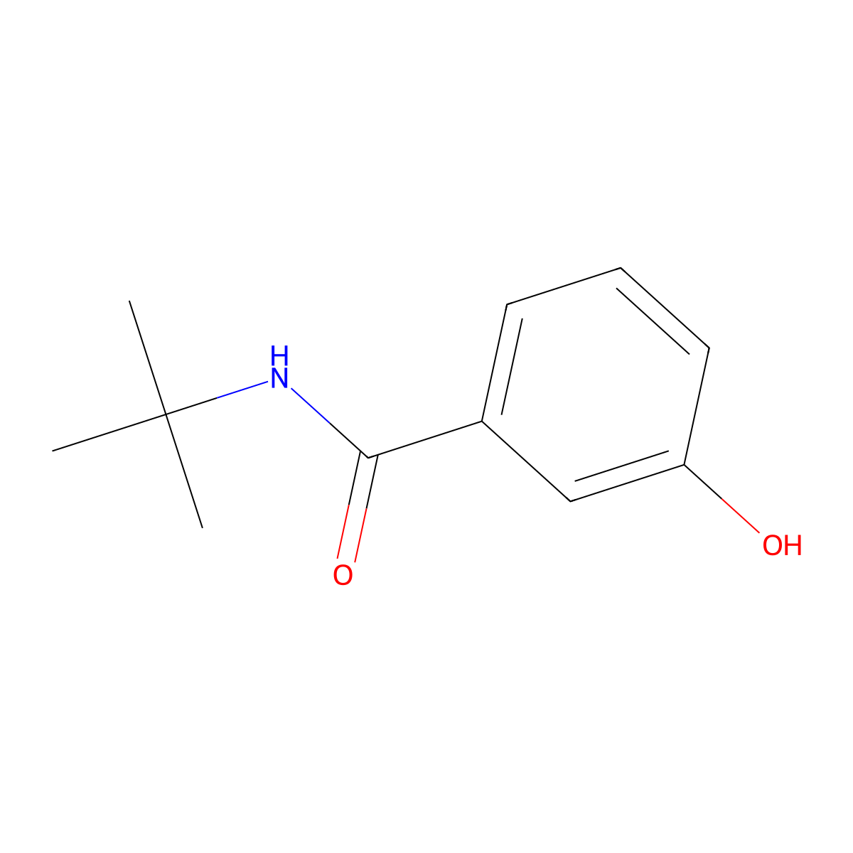N-tert-Butyl-3-hydroxybenzamide molecular structure, CAS 80917-41-5