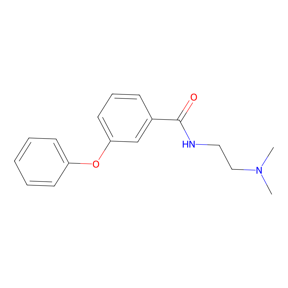 N-[2-(dimethylamino)ethyl]-3-phenoxybenzamide molecular structure, CAS 80917-44-8