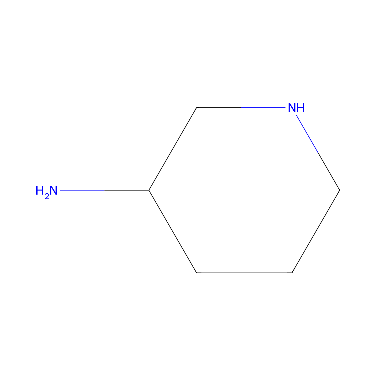 (S)-piperidin-3-amine molecular structure, CAS 80918-66-7