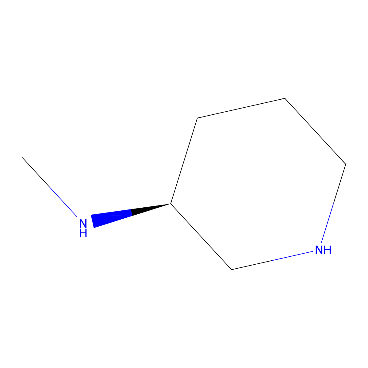 (3S)-N-Methylpiperidin-3-amine molecular structure, CAS 80918-67-8