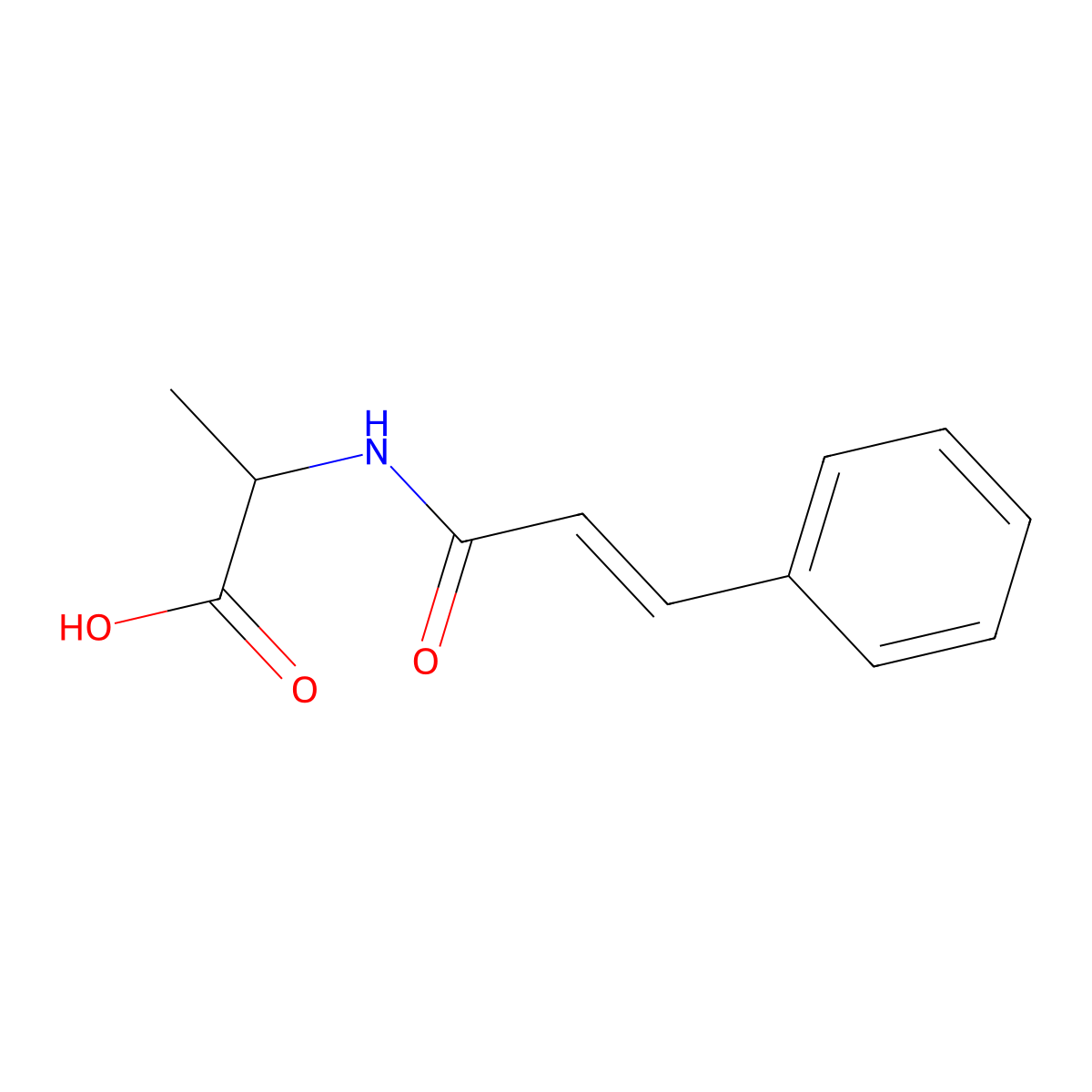 2-(3-Phenylprop-2-enamido)propanoic acid molecular structure, CAS 80922-85-6