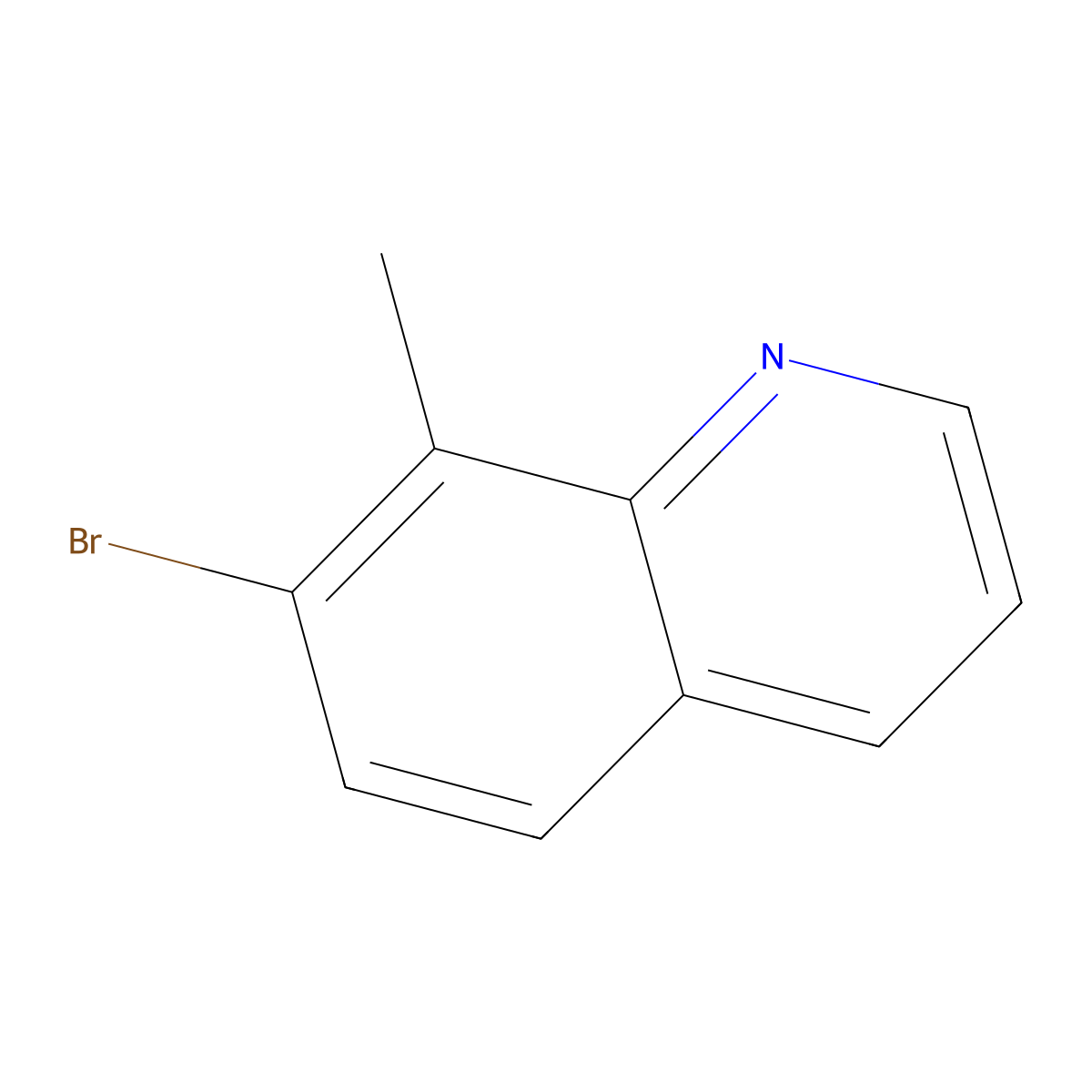 7-Bromo-8-methylquinoline molecular structure, CAS 809248-61-1