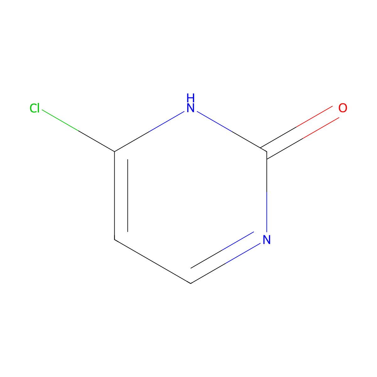 6-Chloropyrimidin-2(1H)-one molecular structure, CAS 80927-55-5