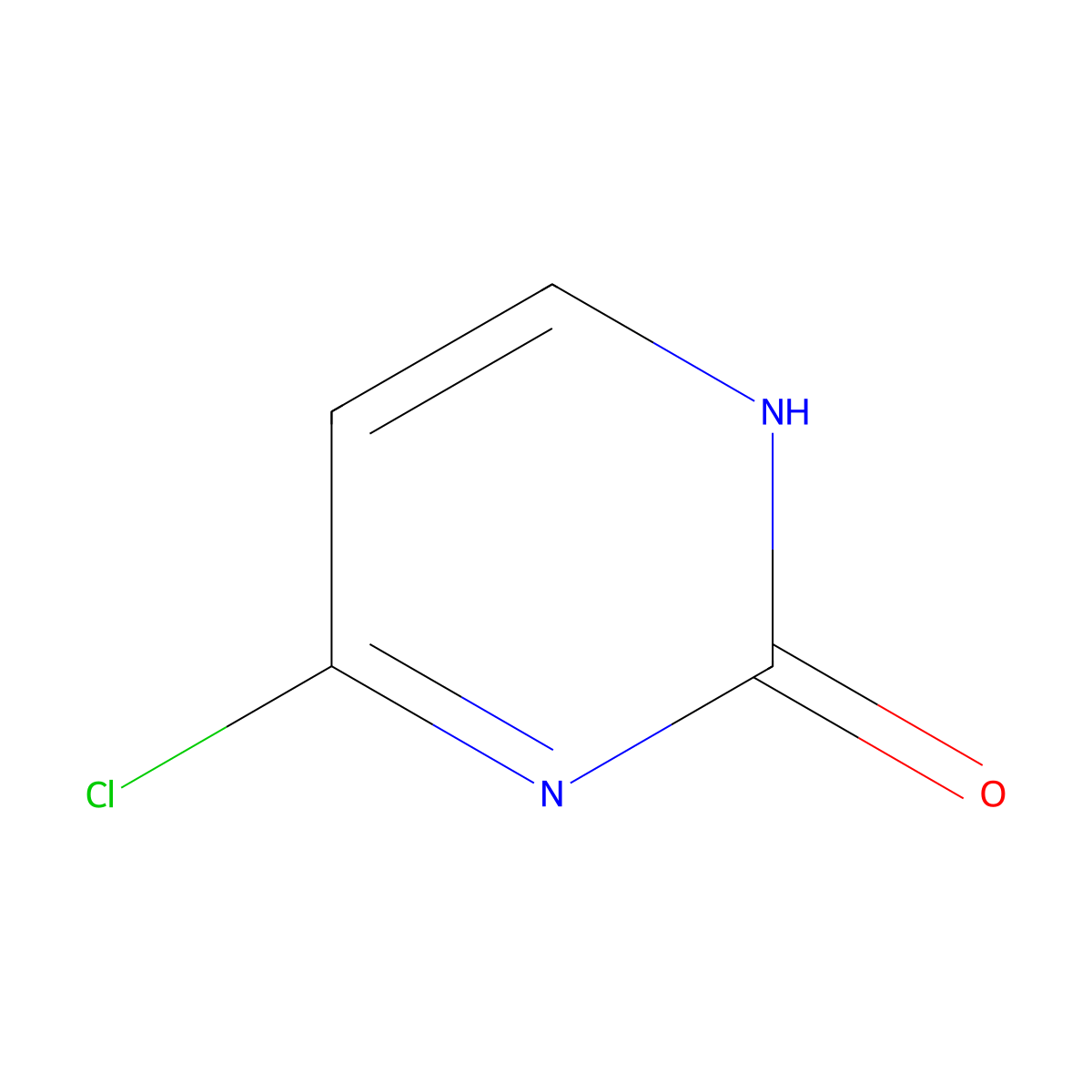 6-Chloropyrimidin-2(1H)-one molecular structure, CAS 80927-55-5