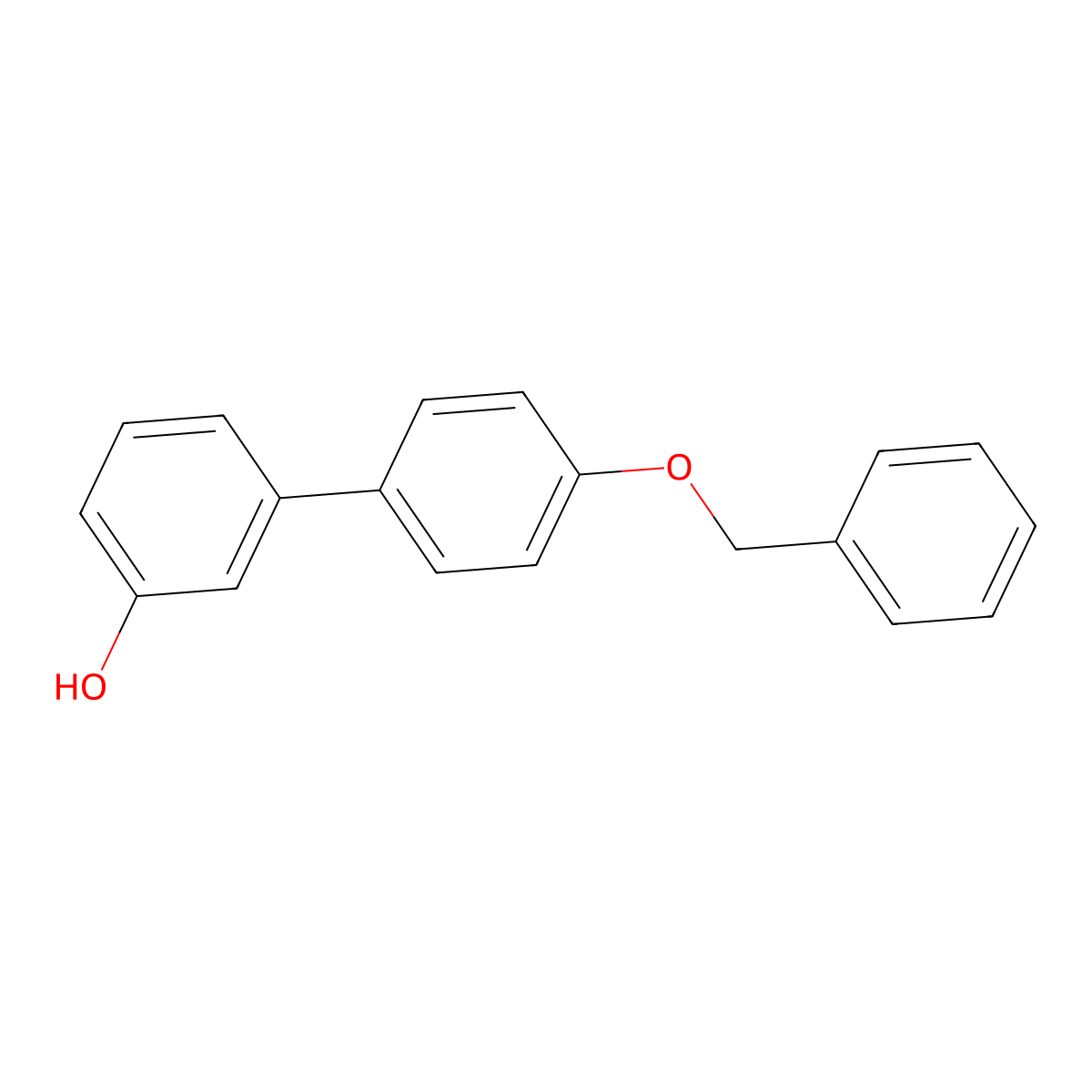 3-(4-Benzyloxyphenyl)phenol molecular structure, CAS 809285-98-1