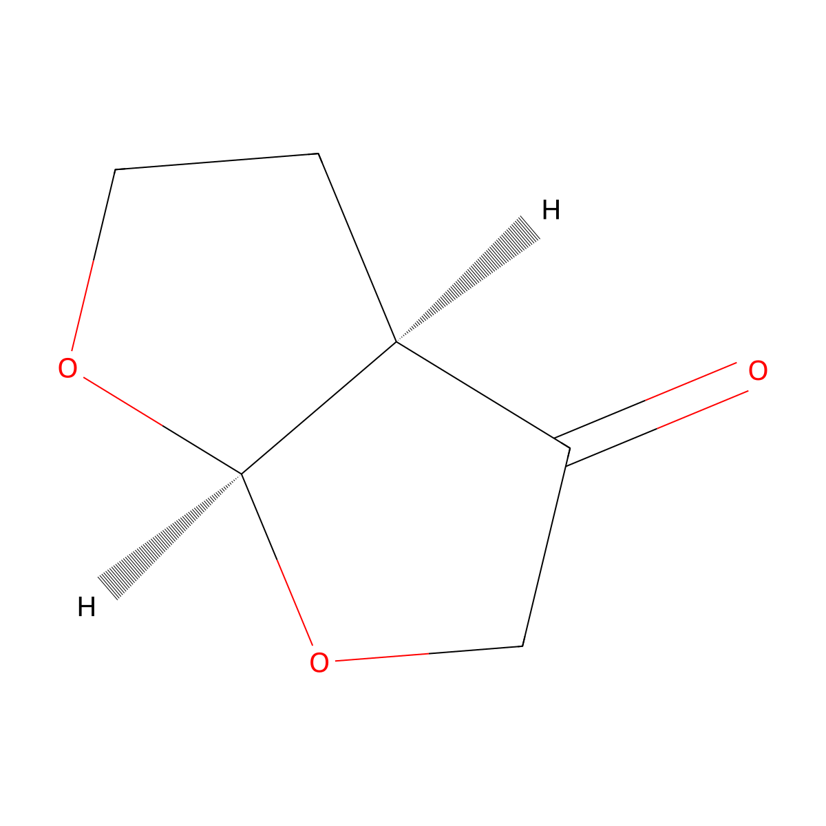 (3aR,6aR)-tetrahydrofuro[2,3-b]furan-3(2H)-one molecular structure, CAS 809286-93-9