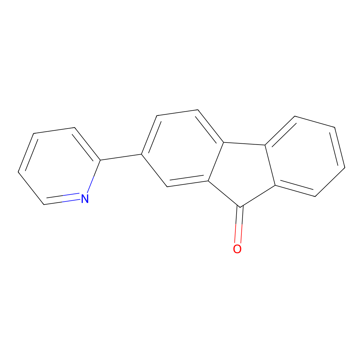 2-(Pyridin-2-YL)-9H-fluoren-9-one molecular structure, CAS 809287-26-1