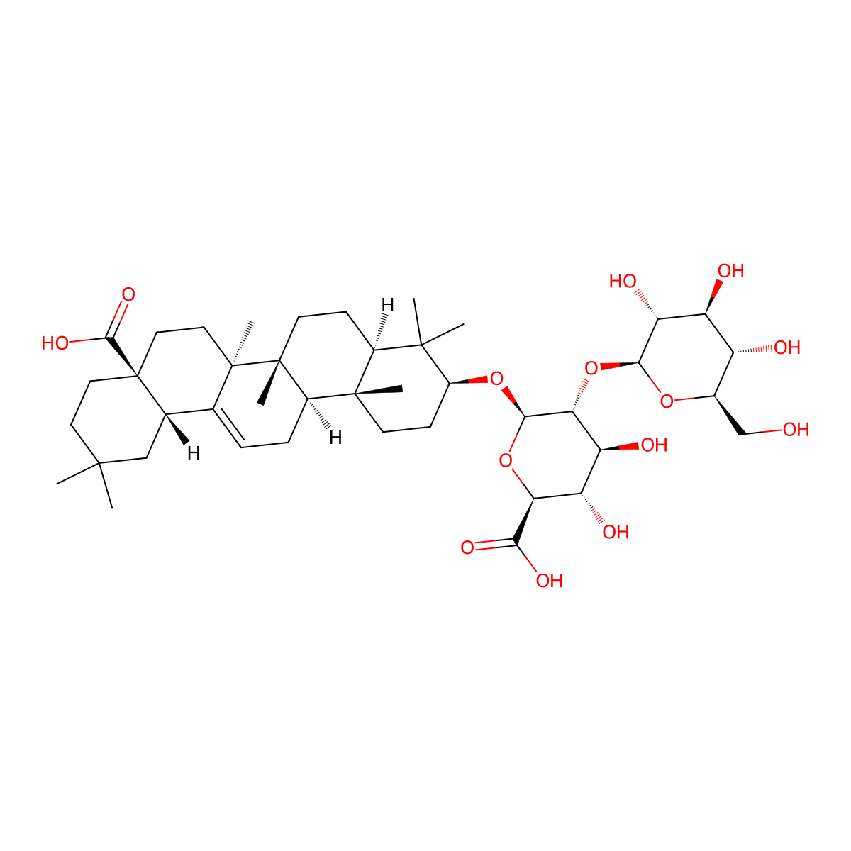 Zingibroside R1 molecular structure, CAS 80930-74-1